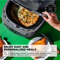 thumbnail image 3 of CRUX 17176 Grill w/Air Fryer, One Size, Matte Gray, 3 of 6