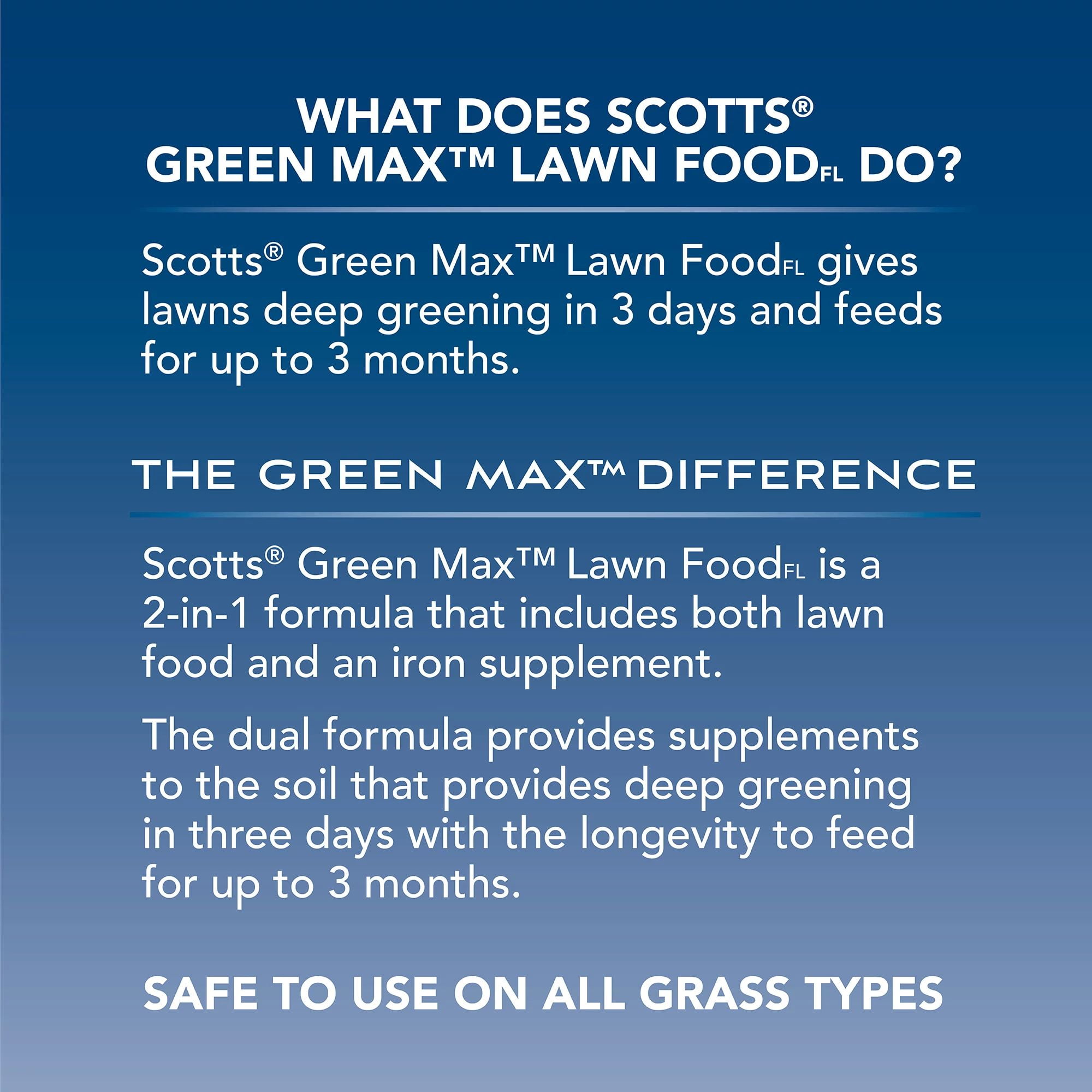 Scotts Green Max Lawn FoodFL, 5,000 sq. ft., 15.15 lbs.