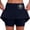 Dark Blue, variant on FASHOFT Tennis Skirt For Women Mid Waist Fake Two Piece Skort With Functional Pockets Casual For Sports And Daily Wear Womens Athletic Skirts Black
