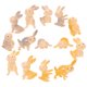 thumbnail image 5 of 14pcs Micronature Bunny adornamientos Bonsai Decoraciones de jardinería (color asastrado), 5 of 5