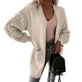 thumbnail image 2 of Sweaters for women Women's Cardigan Sweaters Fall Clothes Open Front Cable Knit Oversized Winter Coats Outerwear ugly christmas sweater women, 2 of 9