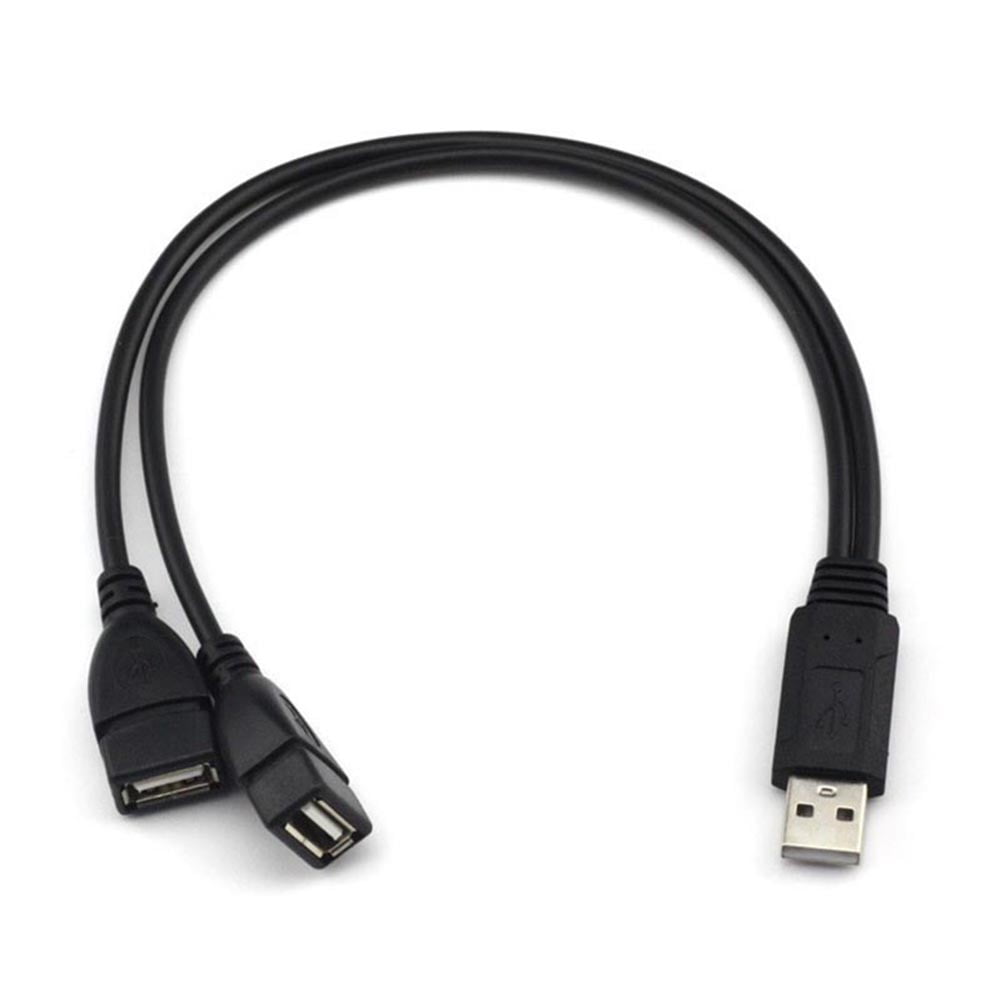 Adapter Cable Usb 2.0 Male To 2 Dual Female Jack Y Splitter Durable Power Cord Walmart.com