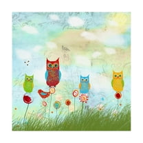 Trademark Fine Art 'Owl Land' Canvas Art by Ingrid Blixt