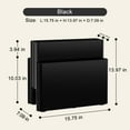 thumbnail image 2 of Freestanding Four Pocket Plastic Magazine Rack File Holder, Black, 2 of 8