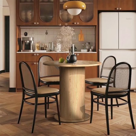 Round Dining Table for 2 Kitchen Table for Living Room Dining Coffee Tables for Kitchen Wood