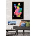 thumbnail image 2 of Jason Naylor - Peace Sign Hand Wall Poster, 22.375" x 34", Framed, 2 of 3