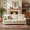 Beige, variant on Eyisean 82" Velvet Modern Upholstered Cloud Sofa, 3-Seater Cozy Deep Seat Couch with Curved Armrests & Nailhead Trim, Sturdy Solid Wood & Iron Frame, Comfy Compress Couches for Living Room, Apartment