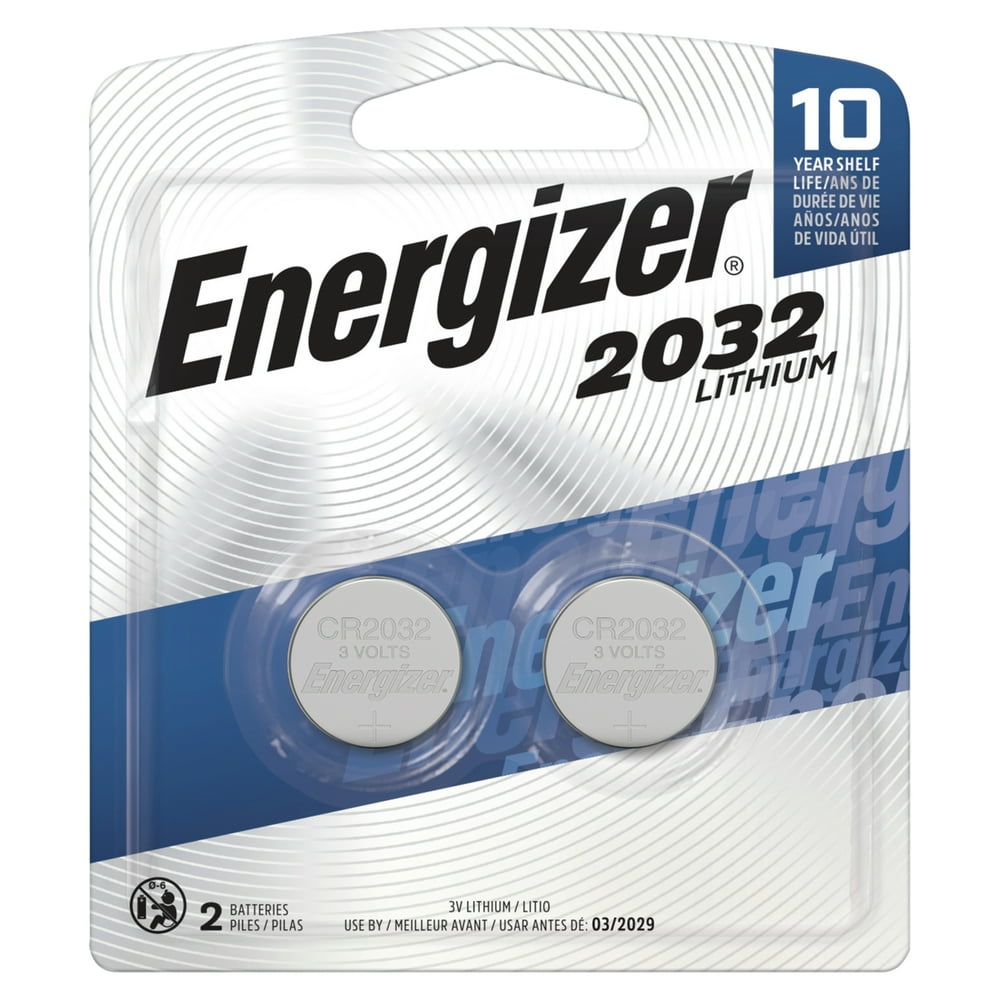 Energizer 2032 Batteries (2 Pack), 3V Lithium Coin Batteries Walmart