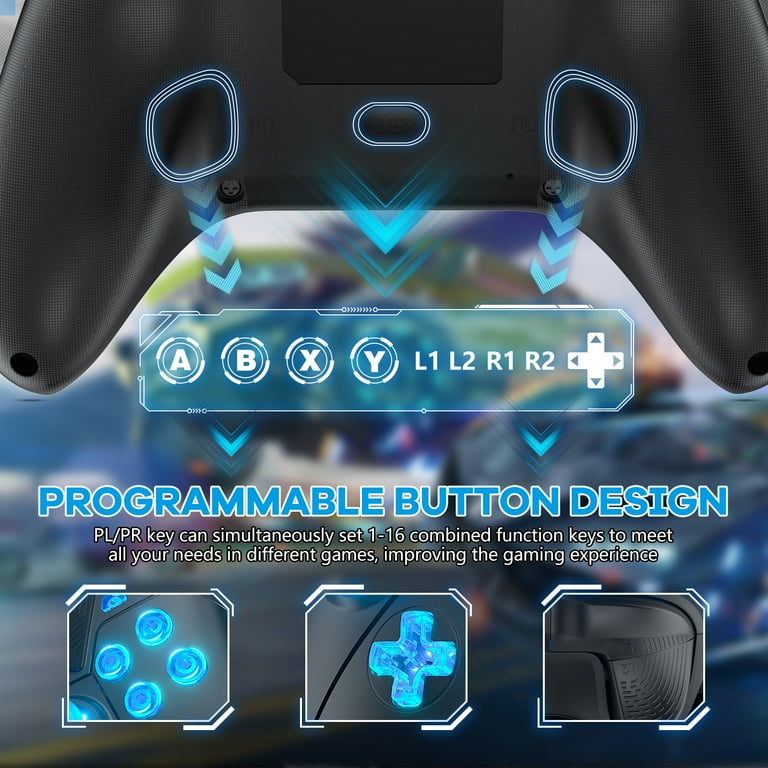 Wireless Controller for PS5, Compatible with PS4/PS3/PC/Steam