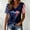 HAOZE02_Navy, variant on 250 Anniversary USA Shirt Women Dressy Casual Air Force Five-Pointed Star Heart Graphic Tees V Neck Patriotic Shirts for Women 4th of July Shirts July 4th Summer Tops Navy, M