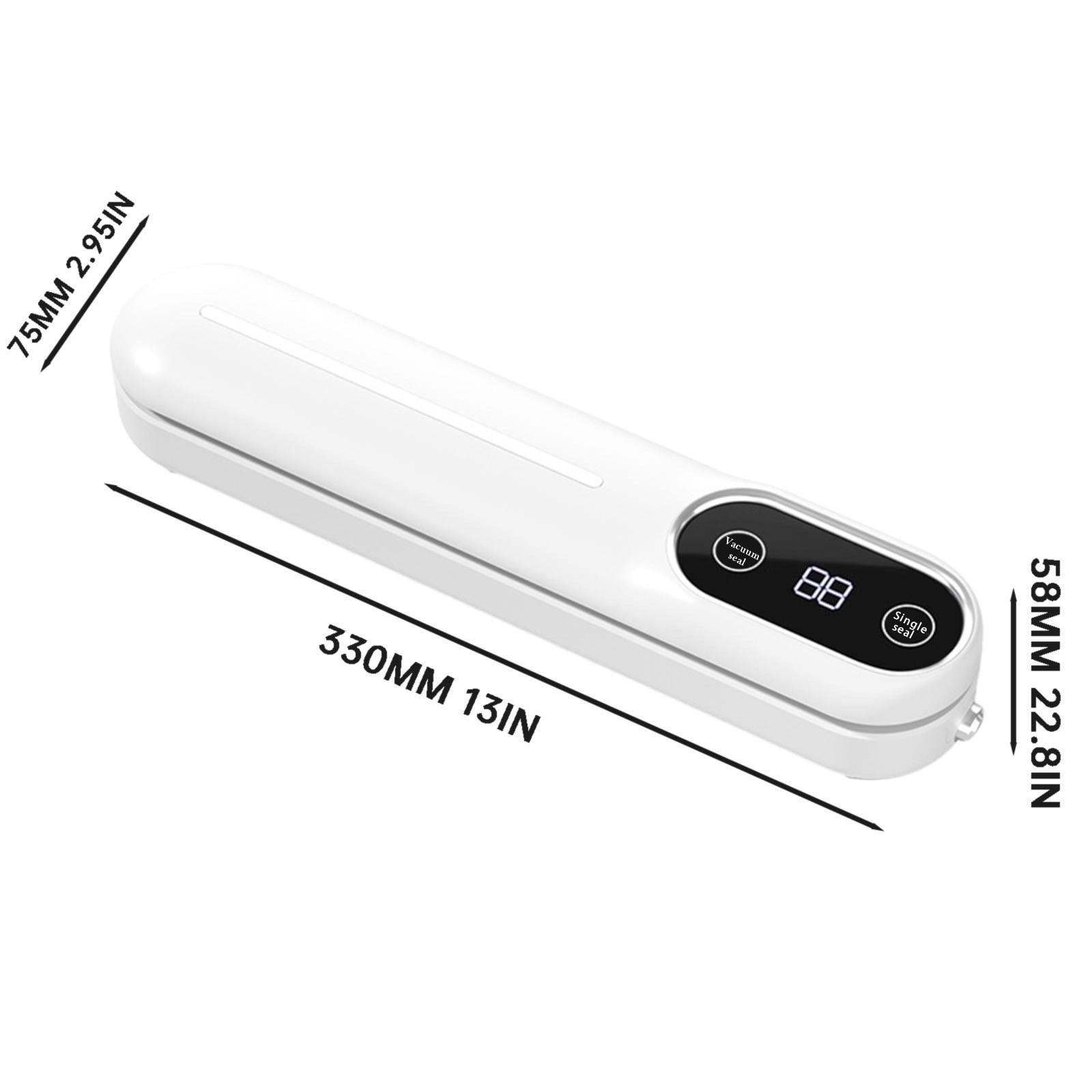 90W Vacuum Sealer Machine, Compact Powerful Suction, Dry & Wet Modes, Automatic Food Sealer for Kitchen Storage, Jars, Meat, Vegetables