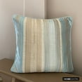 thumbnail image 6 of The HomeCentric Cushion Cover Aqua Throw Pillows Cover 14"x14" Silk Jacquard Pillowcase Square Striped Pillowcases for Sofa Couch Bed Blue Pillow Cover Pack of 2 14x14 inch (35x35 cm) - Aqua Martini, 6 of 10