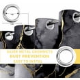thumbnail image 6 of Black Grey Marble Blackout Curtains for Bedroom/Living Room, Thermal Insulated Kitchen Curtains, Modern Gradient Abstract Aesthetic Grommet Darkening Window Treatment Drapes 42"x84"x2, 6 of 8