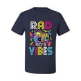 thumbnail image 3 of Rad 90's Vibes Vintage Men's Graphic T-Shirt, Navy, 4X-Large, 3 of 5