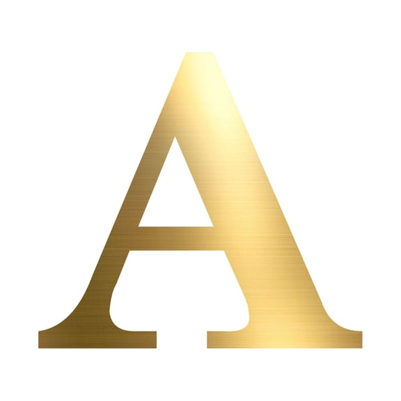 YYKihy PVC Removable 26 Letters -Adhesive Stickers For DIY Art And Craft (gold) A
