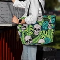 thumbnail image 7 of Balery Skull and Palm Leaves Beach Travel Bag - Water-Resistant, Large Capacity Lightweight Tote with 7 Pockets for Women and Men - Perfect for Beach, Pool, Gym, and Travel, 7 of 7