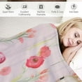 thumbnail image 3 of Nawypu Winter Fall Throw Blanket for Couch Pink Swan Rabbit Pattern Cozy Flannel Blanket Throw, Soft Throw Blanket for Bed or Bed Throws for Sofa, Lightweight Throws for Gifts, 3 of 6