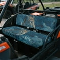 thumbnail image 3 of ZIATUBLES Leopard Jungle Print UTV Seat Covers 2 Pack, Waterproof Polyester Replacement Front Bench Seats Covers, Wear-Resistant UTV Outdoor Accessory Part for Kawasaki Mule, 3 of 8
