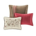thumbnail image 4 of Madison Park Serene 7-piece Polyester Polyoni Comforter Set in Red/Chocolate, 4 of 5