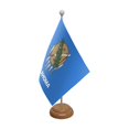 thumbnail image 1 of Bandera de mesa Flagtex Oklahoma 22,5 x 15 cm con base de madera, 1 of 1