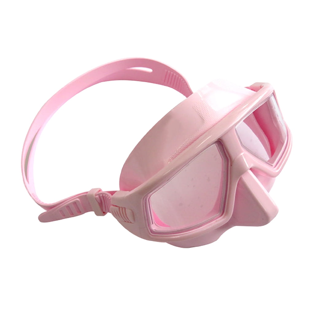 Guardung Freediving Masks Half Face Cover 120 Degree View Diving Goggles Snorkeling Glasses Swimming Equipment Pink - Walmart.com
