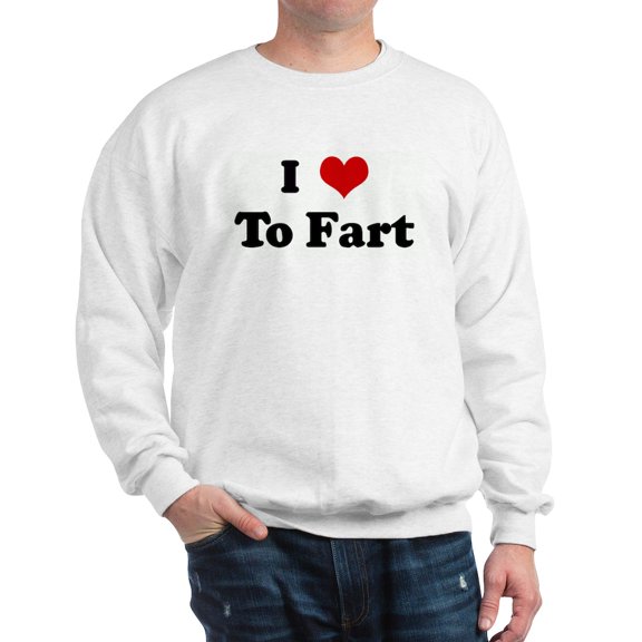 CafePress - I Love To Fart Sweatshirt - Crew Neck Sweatshirt