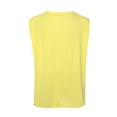 thumbnail image 5 of JINMGG Tank Tops for Women under $5,Ladies Fashion Solid Sleeveless V-neck T-Shirt with Shoulder Pad Loose Vest Yellow L, 5 of 7