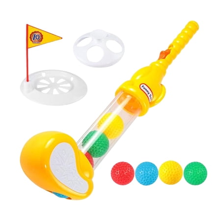 funtasica Golf Training Toy for Interactive Toy Exercise Sports Toy Mini Golf Set for Indoor Backyard Yellow