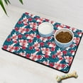 thumbnail image 3 of Botanical Jungle Leaves Pet Food Mat - Absorbent and Durable, Rubberized Bottom for Stability, Easy to Clean, 3 of 5