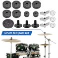 thumbnail image 2 of 18pcs/set Cymbal Felt Pad Anti-scratch Improve Sound Compact Cymbal Stand Felts Drum Pads Washers Sleeves Set Replacement Accessories, 2 of 5