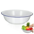 thumbnail image 4 of LOLIPPYY White Enamel Basin Thick Sturdy Large Capacity Bowl for Washing Vegetables and Storage, 4 of 6