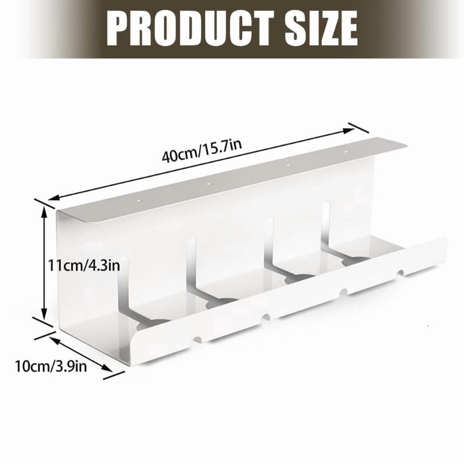 ANXPTIME Multifunctional Under Desk Storage Rack for Power Strips and Wire Solution