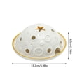 thumbnail image 3 of Ceramic Incense Burner Tray Rounded Smooth Outline Large Capacity Combustion Space Easy Wiping Clean Ornament for Home Office Study Bedroom Daily Relaxation Aromatherapy Interior Decor, 3 of 9