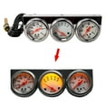 thumbnail image 4 of Ghopy Triple Gauge Kit Oil/Volt/Water Gauge 2" Chrome Oil Temp Water Temp Gauge Temperature Oil Pressure Voltage Gauge Sensor 3 in 1 Car Meter Auto Gauge, 4 of 10
