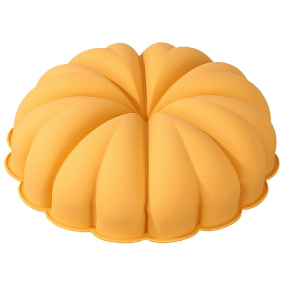 Kripyery Halloween Pumpkin Cake Pan Easy Release Non-Stick Convenient to Clean Food-grade Kitchen Silicone Cake Mold