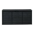 thumbnail image 5 of 75 Gallon Outdoor Garden Plastic Storage, Waterproof Storage Chest with Wheels, Deck Box Chest with Handle, Large Storage Cabinet for  Outside Furniture Cushions, Garden Tools, Black, 5 of 9