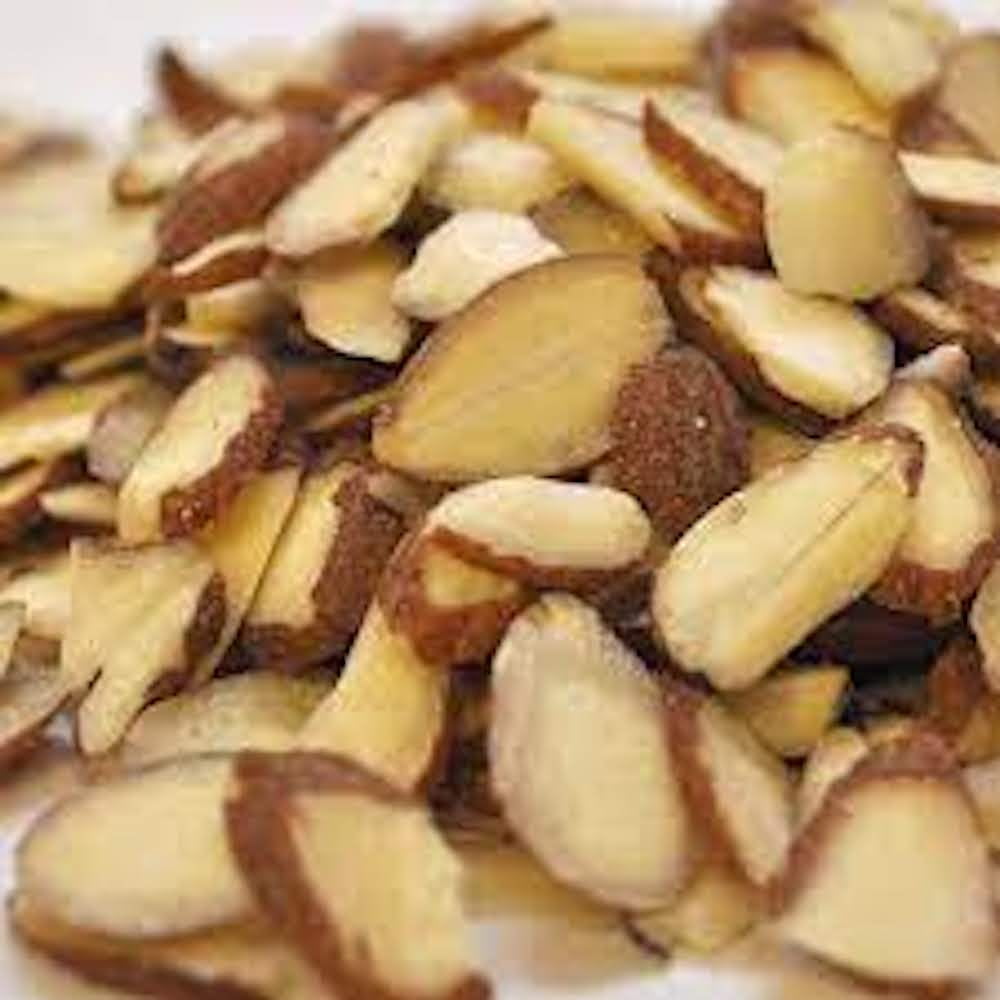 Bulk Sliced Natural Almonds 25 Pound Wholesale Box