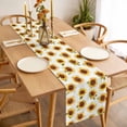 thumbnail image 3 of Sunflowers Fall Table Runner - 72 Inch Long, Kitchen Dining Table Runner Dresser Scarves, Thanksgiving Botanical Floral Watercolor Farmhouse Decor for Coffee Tables Wedding Party Banquet, 3 of 8
