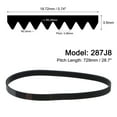 thumbnail image 2 of Unique Bargains 287J8 PJ V-Ribbed Belt, EPDM Industrial Transmission Serpentine Belt, 2 Pack, 2 of 5