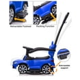 thumbnail image 4 of VOLTZ TOYS Push Car for Kids, Licensed BMW M5 4-in-1 Push Pedal Ride on Car for Baby, Foot to Floor Ride-on Car with Push Bar, Leather Seat, LED Lights, Horn, Foot Rest and Rocking Chair Rails, 4 of 7
