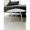 thumbnail image 2 of Pangea Home Hal Modern Lacquer Wood & Powder Coated Accent Table in White, 2 of 7