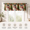 thumbnail image 5 of AshasdS Christmas Snowmen Row Border Window Valance Winter Holiday Short Curtain Rod Pocket for Kitchen, 5 of 5