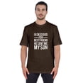 thumbnail image 1 of Inkmeso T-shirt à Col Rond pour Homme, Graphique Imprimé « J'ai Demandé à Dieu Mon Meilleur Ami, Il m'A Envoyé Mon Fils », Tee pour Père Fils Amour, 1 of 7