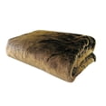 thumbnail image 1 of Plutus PBSF1446-6090-TC 60 x 90 in. Tissavel Volga Rabbit Faux Fur Handmade Luxury Throw - Bronze Brown, 1 of 3