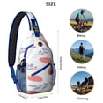 thumbnail image 5 of Sling Backpack Crossbody Shoulder BagCrossbody Sling Bag for Men Women Travelers Strawberry Fruit, 5 of 6