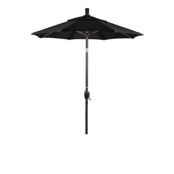 California Umbrella GSPT608117-5408 Pacific Trail Parasol de Patio Bronze, Noir - 6 Pi x 8 Baleines