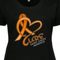 thumbnail image 4 of Inktastic Cure- Kidney Cancer Awareness Orange Ribbon Women's Plus Size T-Shirt, 4 of 5