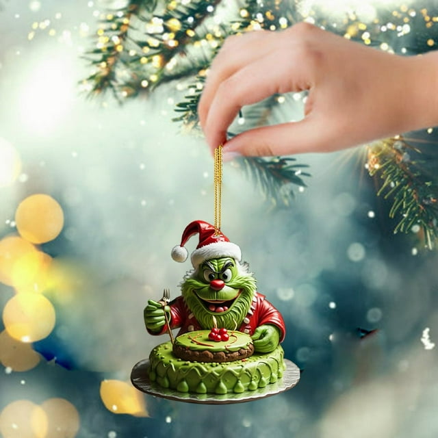 Stole Acrylic Pendant Tree Decoration 1PC Decoration How The Stole With Present Ornament