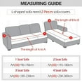 Sofa Covers 1/2/3/4 Seats Solid Couch Cover L Shaped Sofa Cover