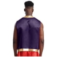 thumbnail image 2 of iiniim Men's Soft Velvet Sleeveless Vest Arabian Prince Lamp Cosplay Halloween Waistcoat Purple XXL, 2 of 7